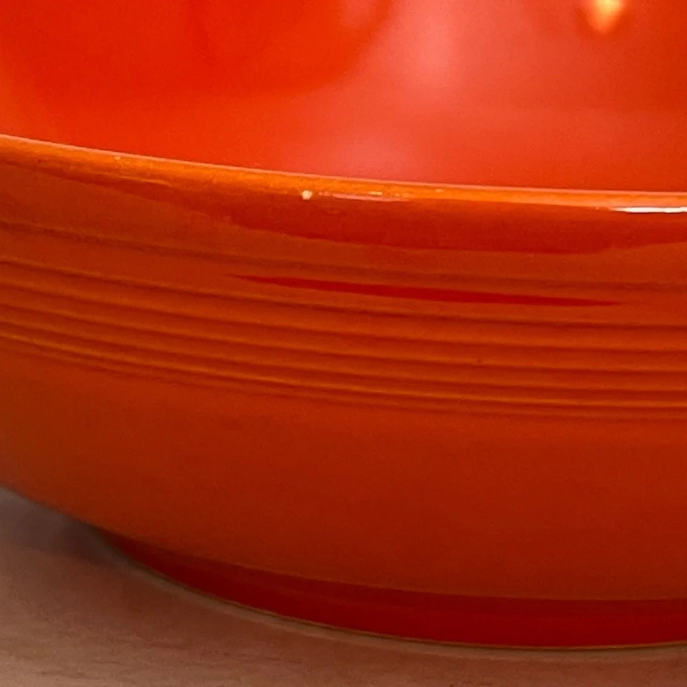 Vintage 30s 40s Fiesta Red Serving bowl 7.5” x 2.5”